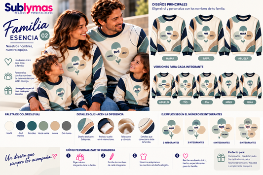 FAMILIA 02 · ESENCIA | Sudadera personalizada