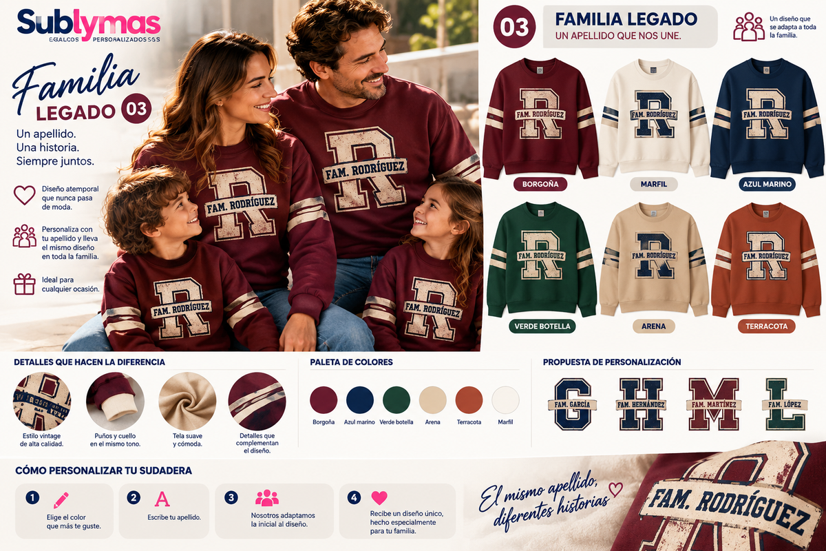 FAMILIA 03 · LEGADO | Sudadera personalizada