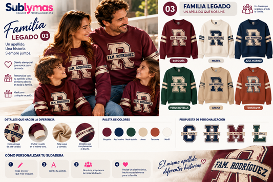FAMILIA 03 · LEGADO | Sudadera personalizada